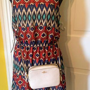 Short colorful zigzag dress